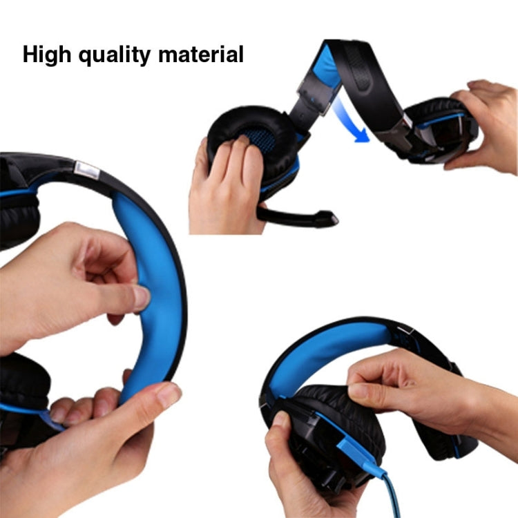 Casque de jeu EACH G2000 avec micro LED pour PC 2,2 m