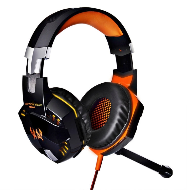 EACH G2000 Gaming Headset with LED Mic for PC 2.2m