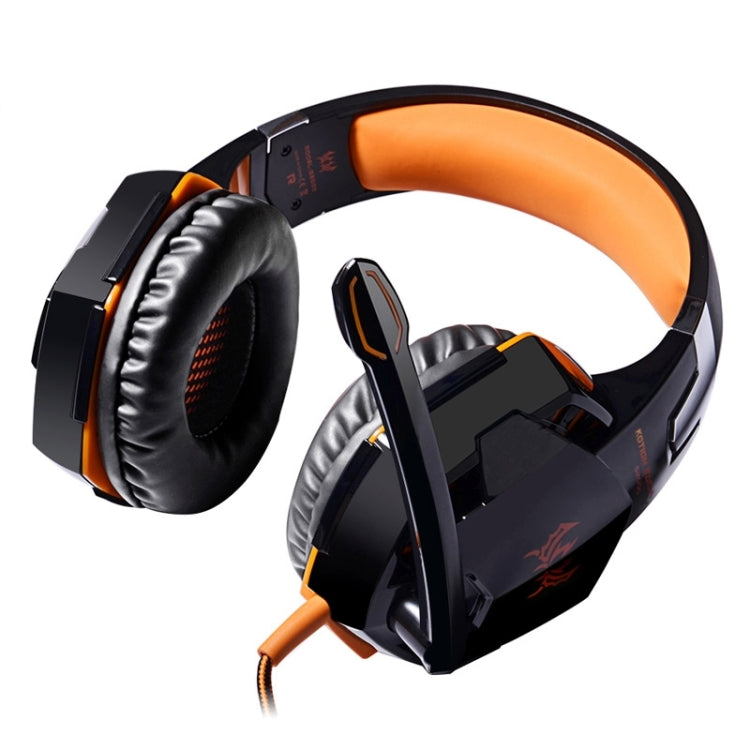 Casque de jeu EACH G2000 avec micro LED pour PC 2,2 m