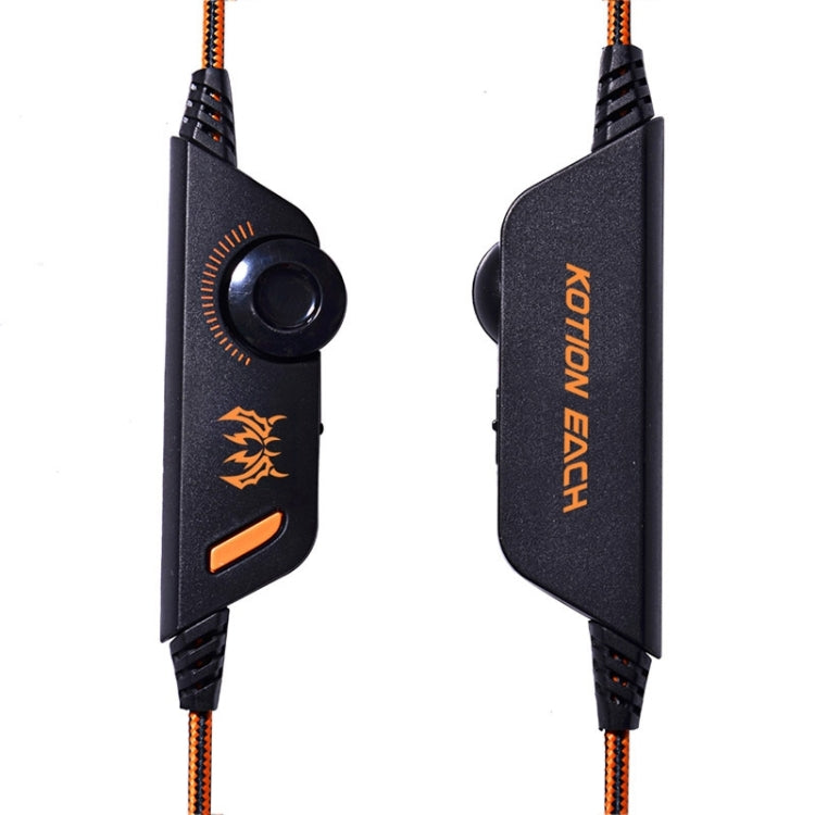 Casque de jeu EACH G2000 avec micro LED pour PC 2,2 m