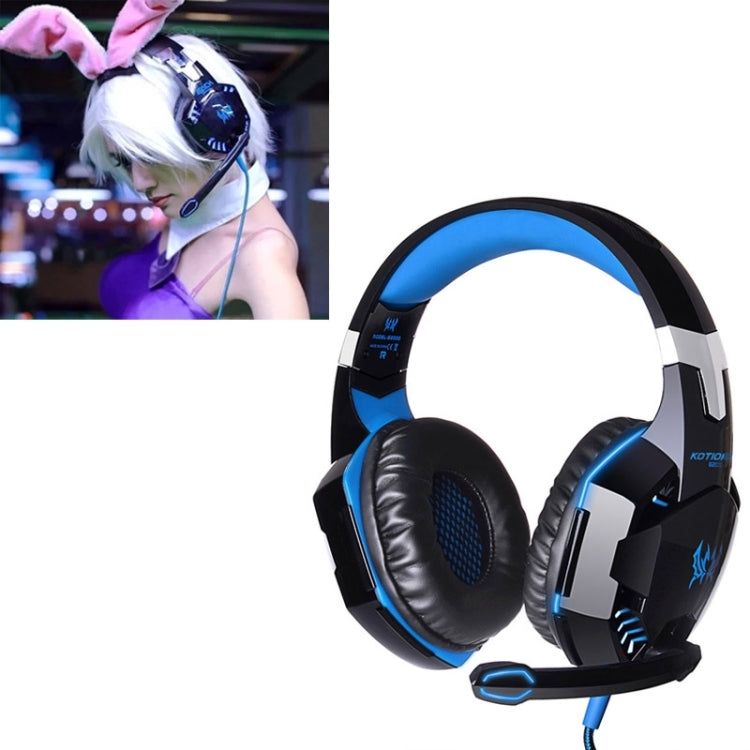 EACH G2000 Gaming Headset with LED Mic for PC 2.2m