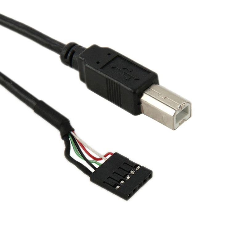 5-Pin Motherboard USB 2.0 B Male to Female Adapter Cable, Length: 50cm., 5 Pin Motherboard to USB BM