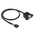 USB 2.0 10-Pin PC Adapter - 50 cm