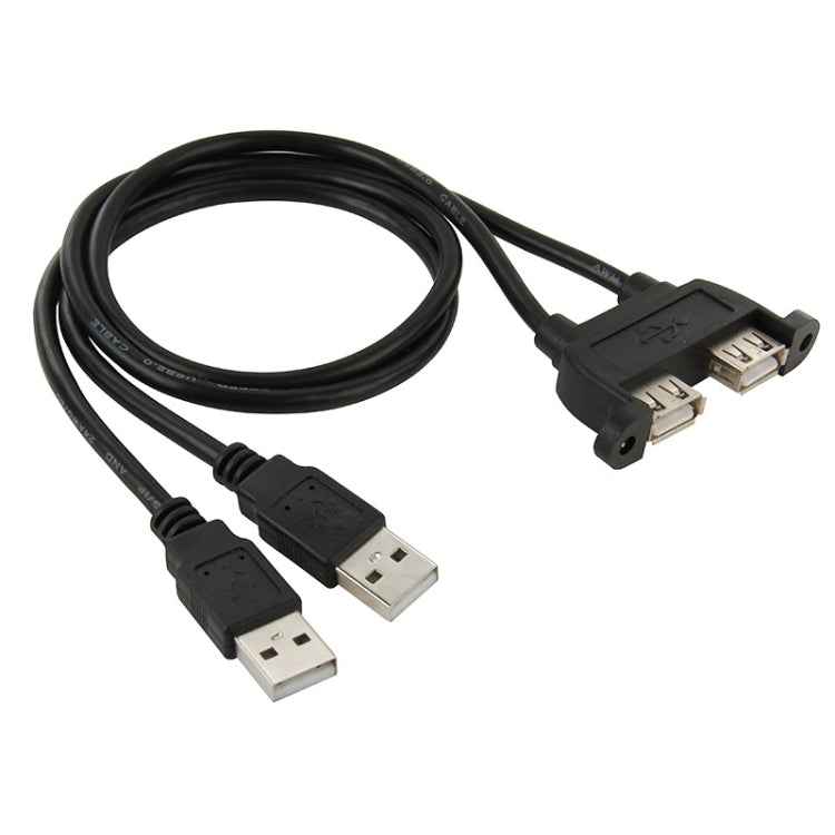 USB 2.0 Male to 2 Female Y Splitter Cable - 50 cm Extension