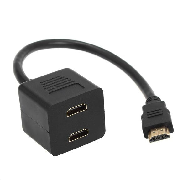 Adaptateur HDMI Y 30 cm - Répartiteur 1 vers 2 Gold Plated