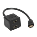 Adaptateur HDMI Y 30 cm - Répartiteur 1 vers 2 Gold Plated