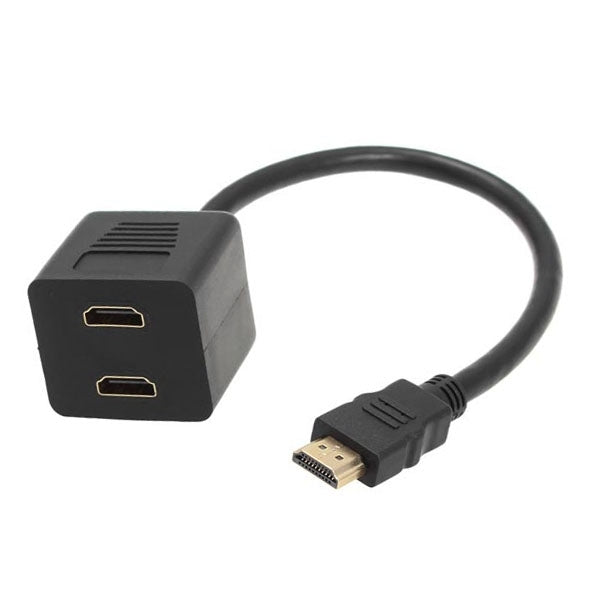Adaptateur HDMI Y 30 cm - Répartiteur 1 vers 2 Gold Plated