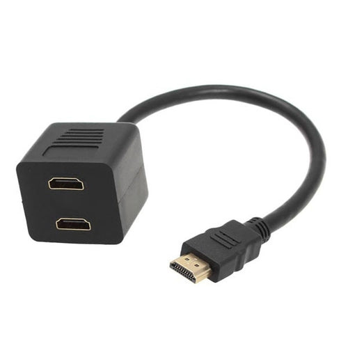 Adaptateur HDMI Y 30 cm - Répartiteur 1 vers 2 Gold Plated