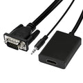 Adaptateur VGA vers HDMI Full HD 1080P pour PC et HDTV