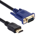 Câble HDMI vers VGA 1,8 m pour PC et gaming - Haute qualité