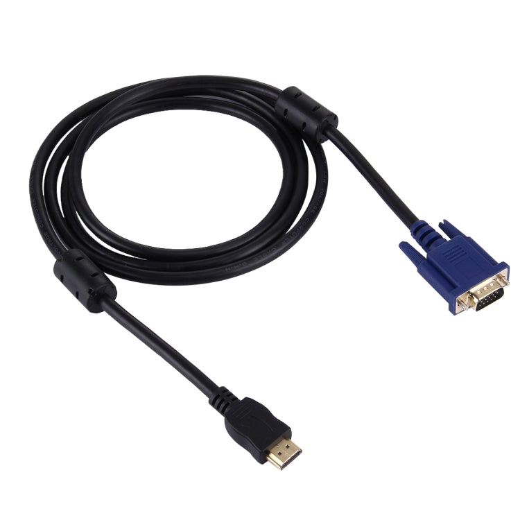 1.8m HDMI to VGA Cable for PC and Gaming - High Quality