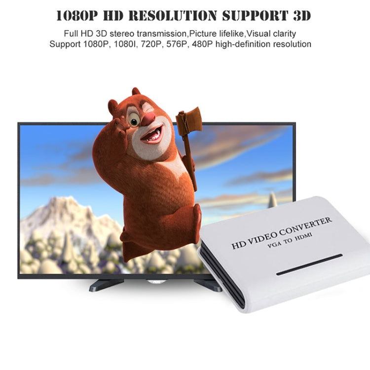 Convertisseur VGA vers HDMI 1080P pour PC et Gaming