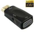 1080P HDMI to VGA Adapter with Audio for PC and TV