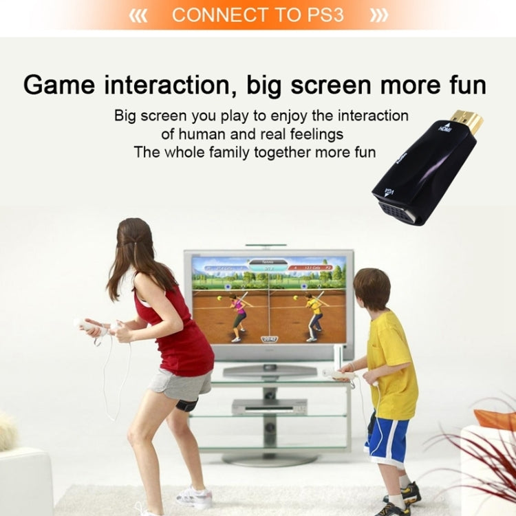 1080P HDMI to VGA Adapter with Audio for PC and TV