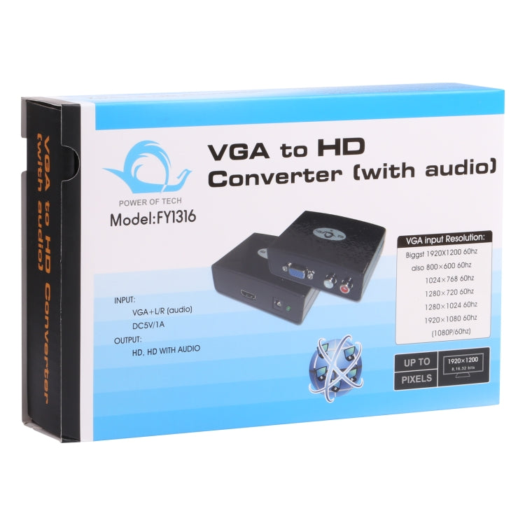 Convertisseur VGA vers HDMI avec audio pour PC gaming