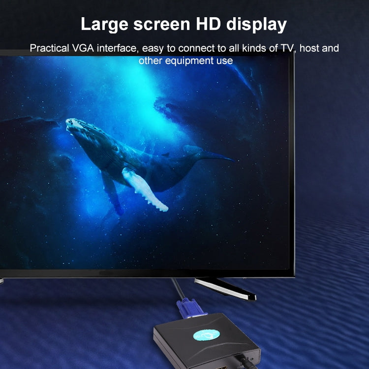 Convertisseur VGA vers HDMI avec audio pour PC gaming