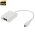 Câble Micro HDMI vers VGA 22 cm Full HD pour PC Gaming