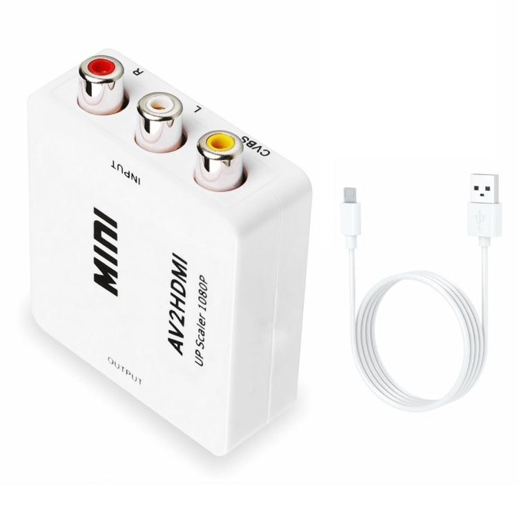 Adaptateur convertisseur mini CVBS/L+R audio vers HDMI, CVBS/L+R Audio to HDMI