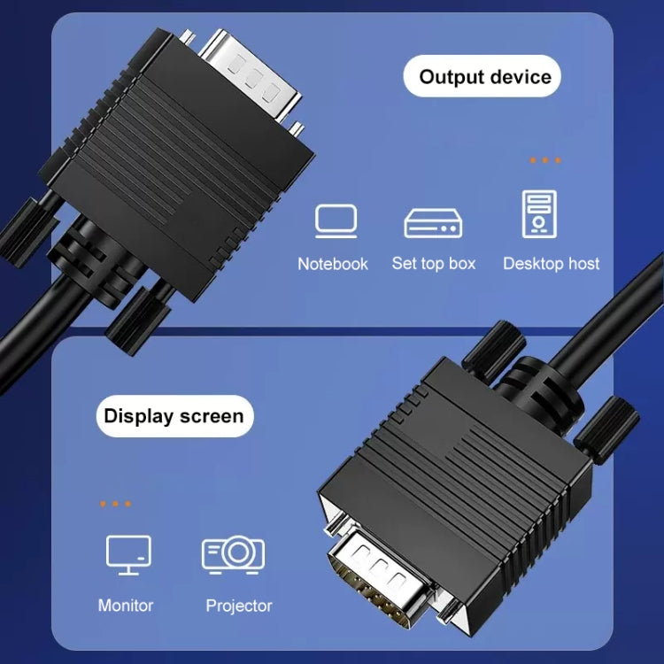1.5m 15-pin VGA Cable for CRT Monitor - Accessory
