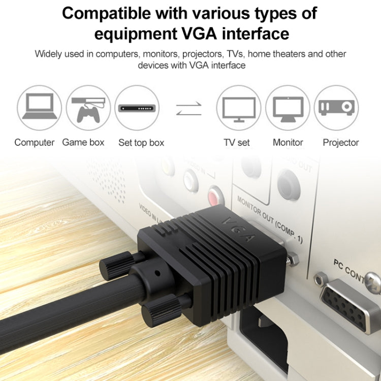 1.5m 15-pin VGA Cable for CRT Monitor - Accessory