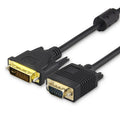 Câble VGA vers DVI 1,5 m pour PC Gaming - Haute Qualité