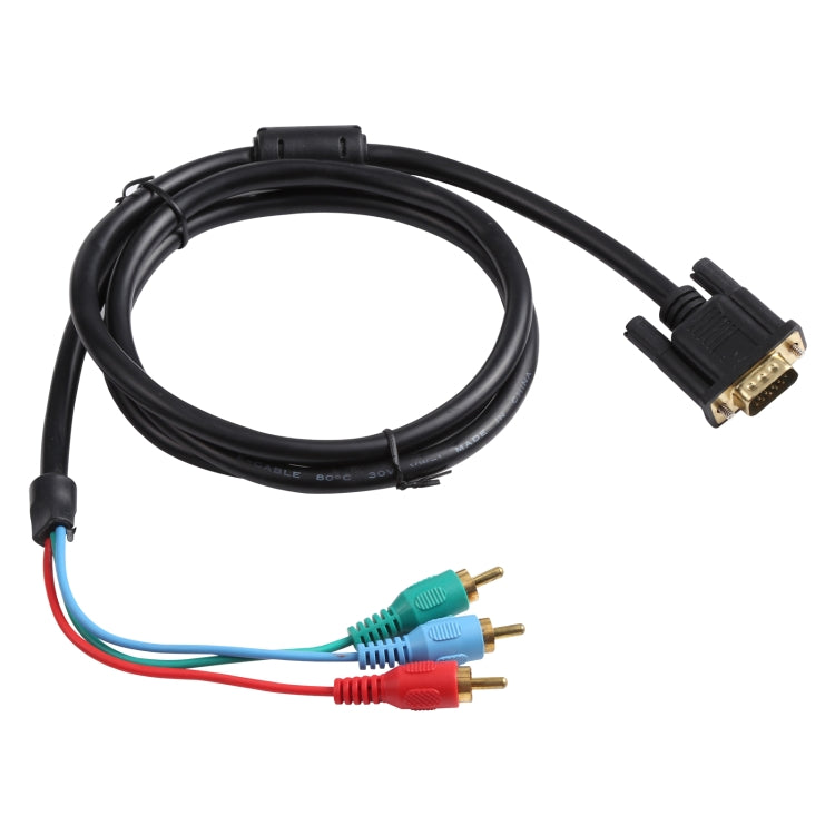 Câble VGA vers 3RCA RVB de 1,5 m, VGA to RGB