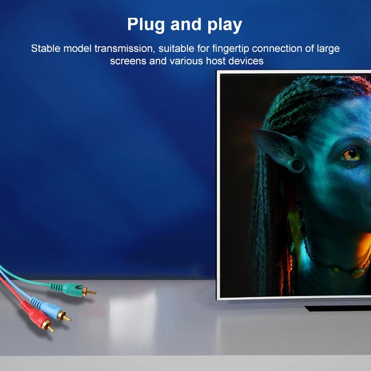 Câble VGA vers 3RCA RVB de 1,5 m, VGA to RGB