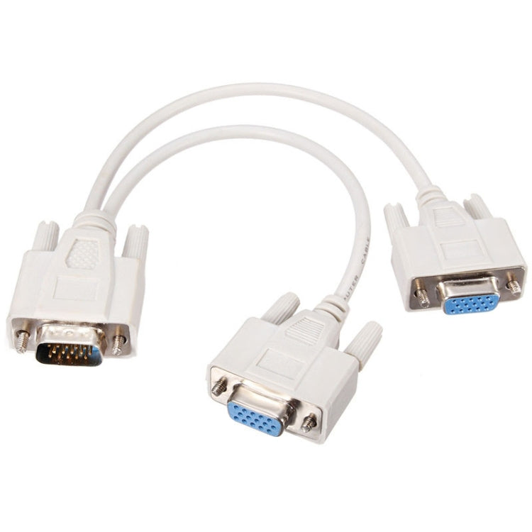Câble VGA SVGA 1 vers 2 femelles - Accessoire PC Gaming