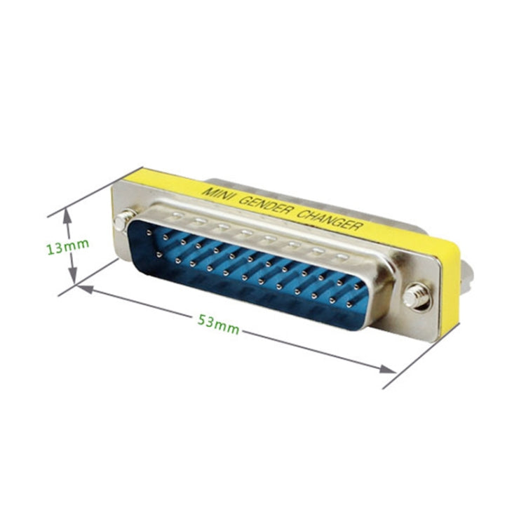 Adaptateur DB25 mâle vers mâle pour accessoires PC gaming