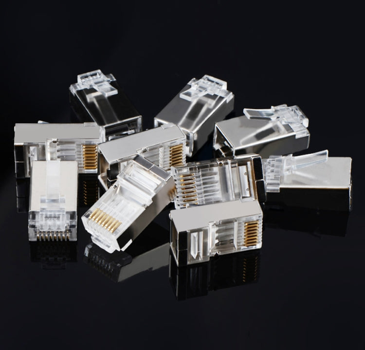 Prise blindée RJ45 de haute qualité Cat5 8P8C, connecteur réseau Lan (100 pièces dans un emballage, le prix est pour 100 pièces)
