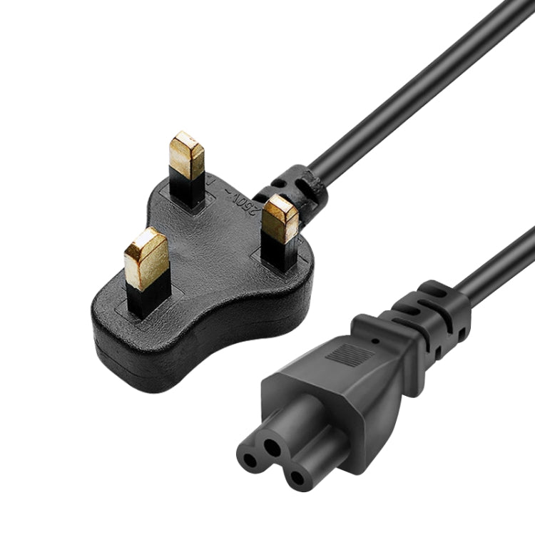 1.2m 3-pin UK Small Laptop Power Cable, Small UK Plug, Length: 1.2m