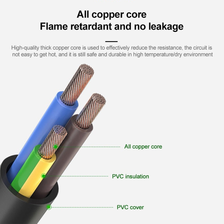 1.2m 3-pin UK Small Laptop Power Cable, Small UK Plug, Length: 1.2m