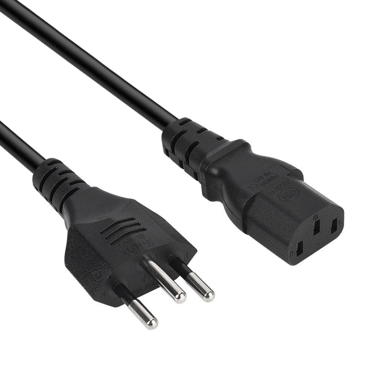 Cordon d'alimentation secteur brésilien à 3 broches, longueur : 1,2 m (OD5,5), Brazil Plug, 1.2m
