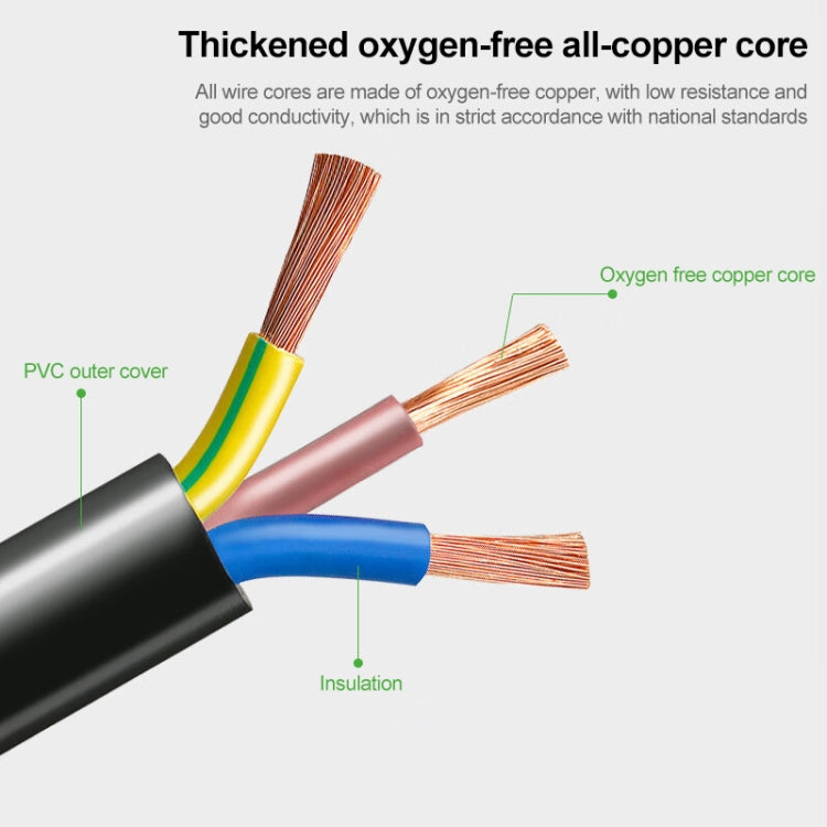 Cordon d'alimentation secteur brésilien à 3 broches, longueur : 1,2 m (OD5,5), Brazil Plug, 1.2m
