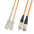 Cavalier à fibre optique multimode double cœur SC-FC, longueur : 3 m, Dual-Core Multi Mode