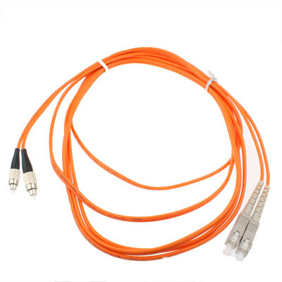 Cavalier à fibre optique multimode double cœur SC-FC, longueur : 3 m, Dual-Core Multi Mode
