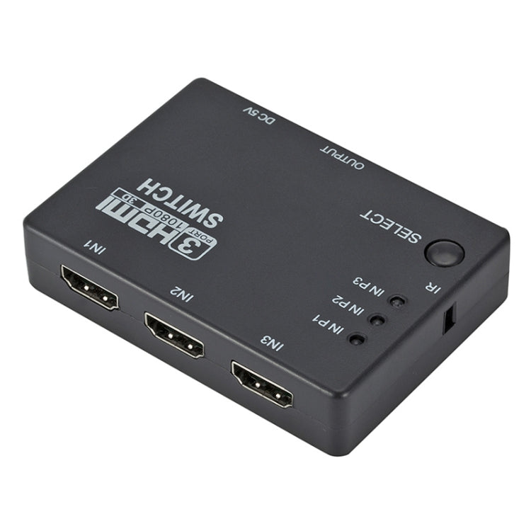 Commutateur HDMI 3x1 Full HD 1080P 3D avec télécommande IR, with IR Remote Control