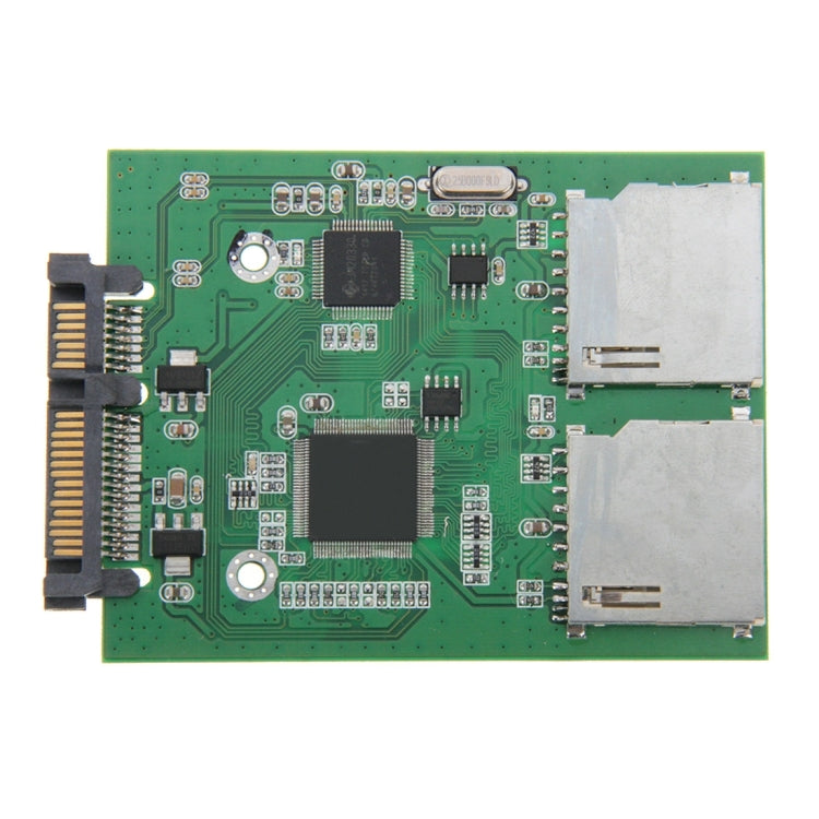 Adaptateur double carte SD vers SATA 22 broches pour PC