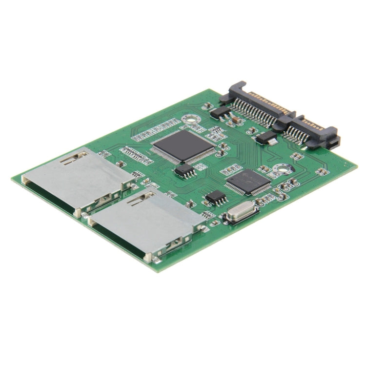 Adaptateur double carte SD vers SATA 22 broches pour PC