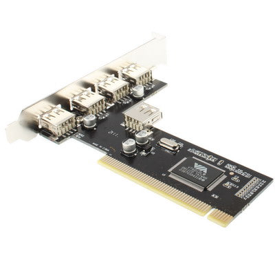 Carte PCI USB 2.0 4+1 Ports pour PC - Accessoire Pratique