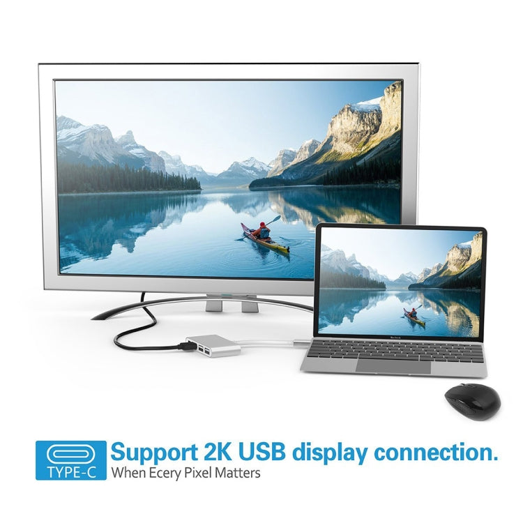 Adaptateur Hub 4 en 1 USB 3.0 et USB-C pour PC Gaming