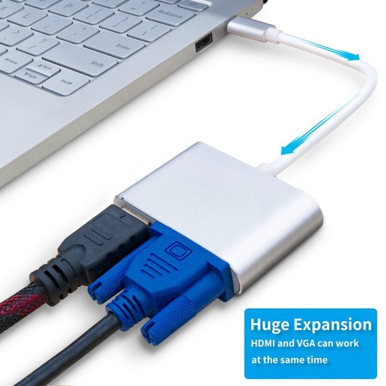 Adaptateur 2 en 1 VGA et HDMI vers USB-C pour gaming PC