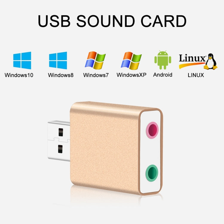 7.1 HIFI USB Adapter for PC - Aluminum Casing Gaming