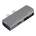 Dual USB-C/Type-C to PD + USB 3.0 + HDMI Multifunctional Extension HUB Adapter