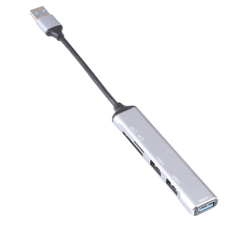 Accessoire PC 5 en 1 : Hub USB 3.0 et lecteur carte SD/TF