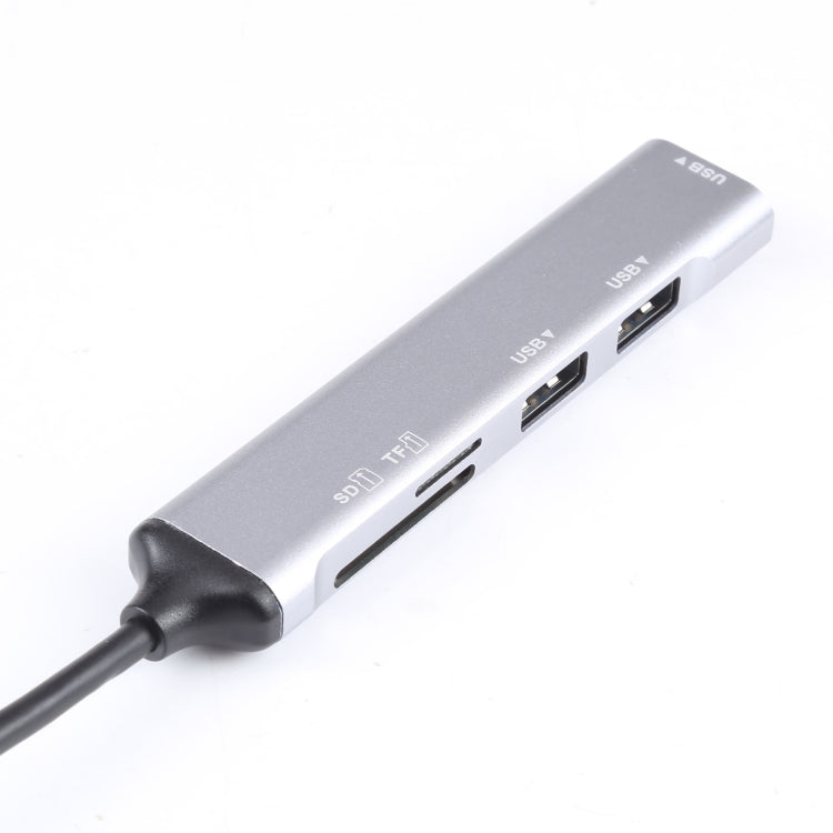 5-in-1 PC Accessory: USB 3.0 Hub and SD/TF Card Reader