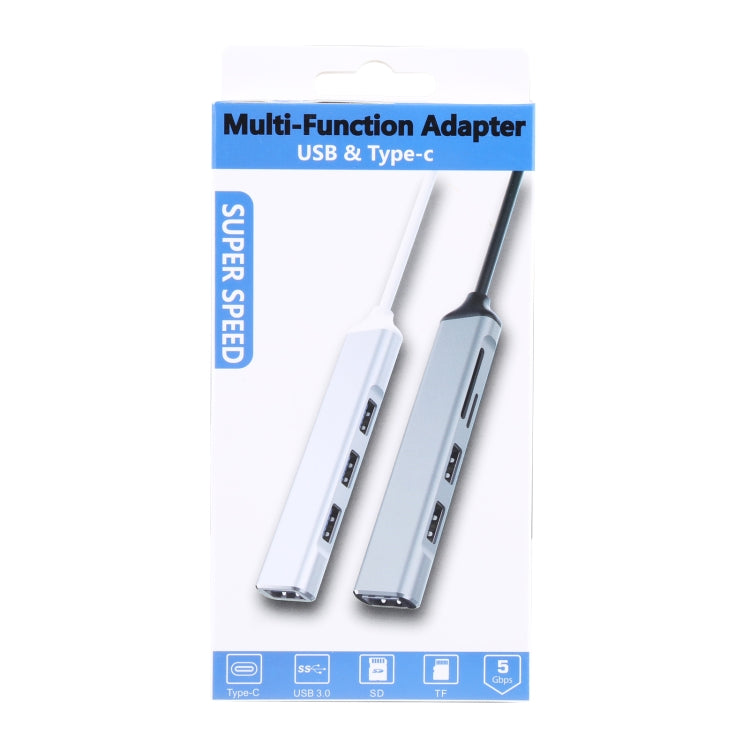 Accessoire PC 5 en 1 : Hub USB 3.0 et lecteur carte SD/TF