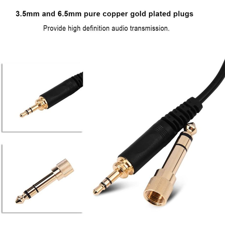 Câble à ressort 1.5m-5m pour écouteurs Sennheiser HD25