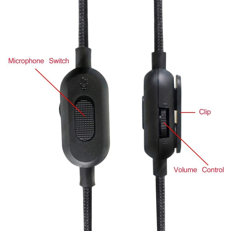 Câble audio 3,5 mm pour casques gaming Logitech G Pro 2m