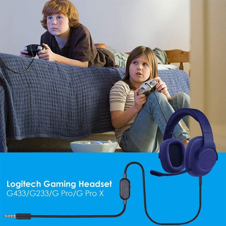 Câble audio 3,5 mm pour casques gaming Logitech G Pro 2m